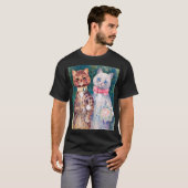 Kat Wedding, huwelijk, bride, Louis Wain T-shirt (Voorkant volledig)