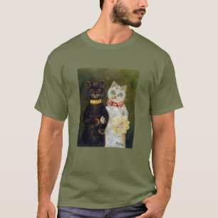 Kat Wedding, huwelijk, bride, Louis Wain T-shirt