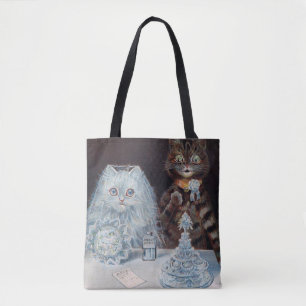 Kat Wedding, huwelijk, bride, Louis Wain Tote Bag