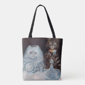 Kat Wedding, huwelijk, bride, Louis Wain Tote Bag (Achterkant)
