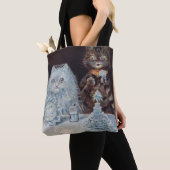 Kat Wedding, huwelijk, bride, Louis Wain Tote Bag (Dichtbij)