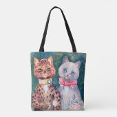 Kat Wedding, huwelijk, bride, Louis Wain Tote Bag (Achterkant)