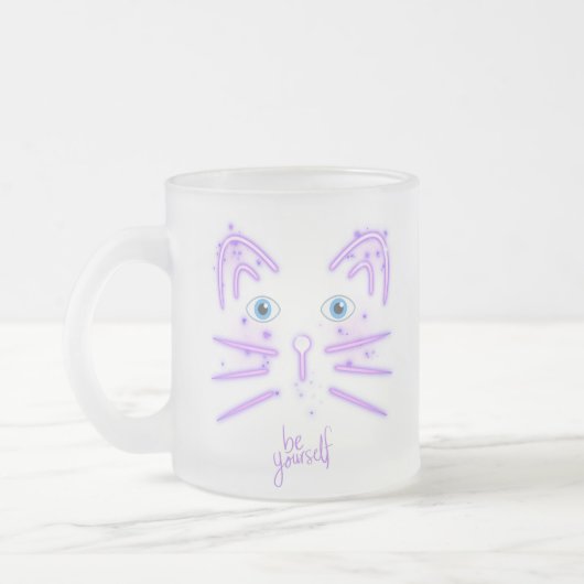 KAT WEES JEZELF MATGLAS KOFFIEMOK (Links)