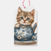 Kat Wenskaart Cadeaulabel (Achterkant)