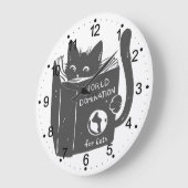 Kat wereldoverheersing katten - Kies achterkleur Grote Klok (Hoek)