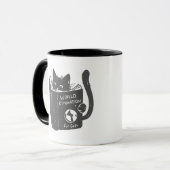 Kat wereldoverheersing katten - Kies achterkleur Mok (Voorkant links)