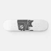 Kat wereldoverheersing katten - Kies achterkleur Persoonlijk Skateboard (Horizontaal)