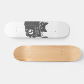 Kat wereldoverheersing katten - Kies achterkleur Persoonlijk Skateboard (Horizontaal)