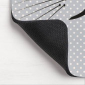 Kat Whiskers op Polka Dots Muismat (Hoek)