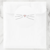Kat Whiskers Tekening Stickers (Tas)