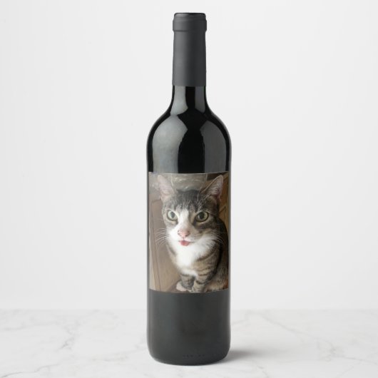 Kat Wijn Etiket (Voorkant)