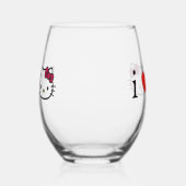 Kat Wijn Glas zonder Steel (Links)