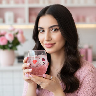 Kat Wijn Glas zonder Steel