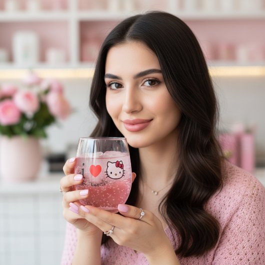 Kat Wijn Glas zonder Steel