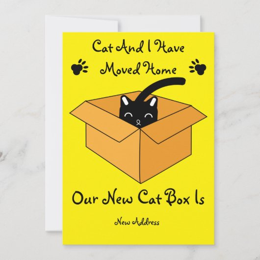Kat Wijziging adres Kaart verplaatsing thuis (Voorkant)