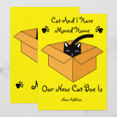 Kat Wijziging adres Kaart verplaatsing thuis (Voorkant / Achterkant)