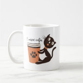 Kat wil grappige koffie koffiemok (Links)