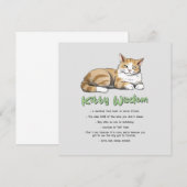 Kat Wisdom - Funny Cat Rules met een bruine kat (Voorkant / Achterkant)