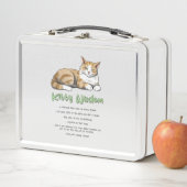 Kat Wisdom - Funny Cat Rules met een bruine kat (In situ)