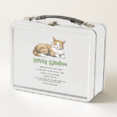 Kat Wisdom - Funny Cat Rules met een bruine kat (Voorkant)