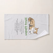 Kat Wisdom - Funny Cat Rules met een bruine kat Bad Handdoek (Handdoek)
