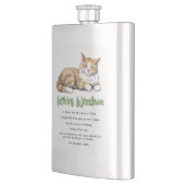 Kat Wisdom - Funny Cat Rules met een bruine kat Flacon (Links)