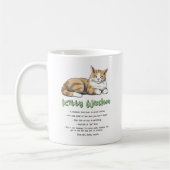 Kat Wisdom - Funny Cat Rules met een bruine kat Koffiemok (Links)