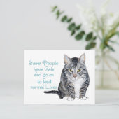 Kat Wisdom - Sommige mensen hebben katten Briefkaart (Staand voorkant)