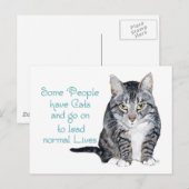 Kat Wisdom - Sommige mensen hebben katten Briefkaart (Voorkant / Achterkant)