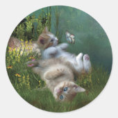 Kat Wishes Art Sticker (Voorkant)