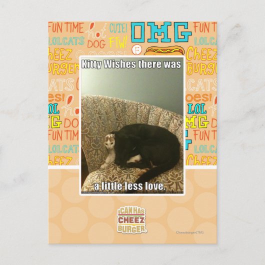 Kat Wishes Briefkaart (Voorkant)