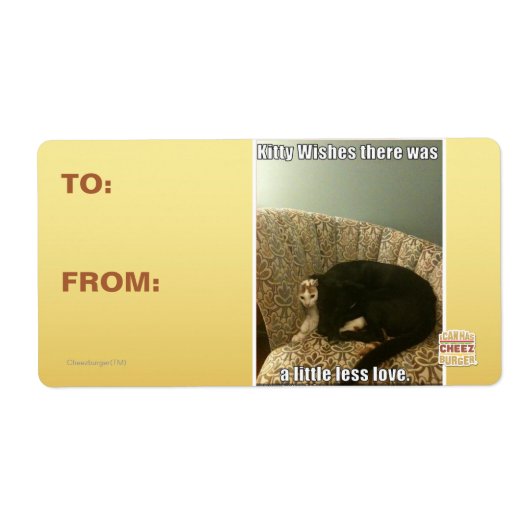 Kat Wishes Etiket (Voorkant)