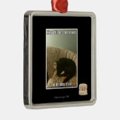 Kat Wishes Metalen Ornament (Rechts)