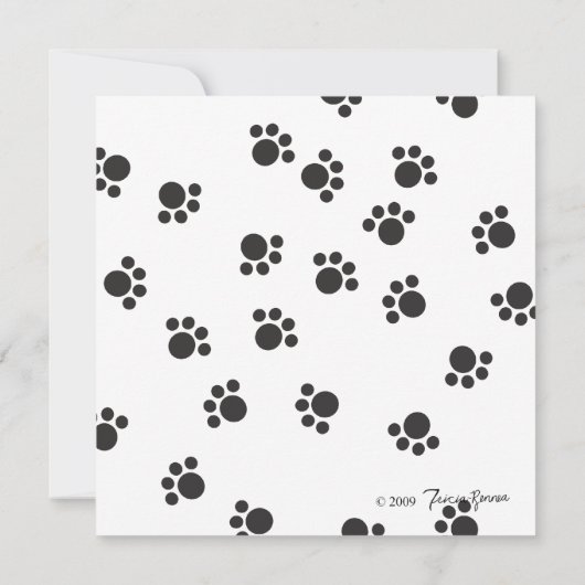 Kat Witch Cutie Kaart (Achterkant)