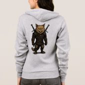 Kat Witcher – Middeleeuwse Fantasie Krijger Hoodie (Achterkant)