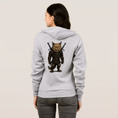 Kat Witcher – Middeleeuwse Fantasie Krijger Hoodie (Achterkant volledig)