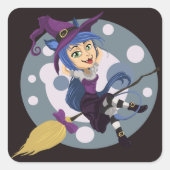 Kat witje stickers (Voorkant)