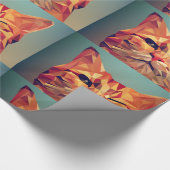 KAT-WRAPPINGPAPIER VAN GINGER CAT-WINKELKUNST CADEAUPAPIER (Hoek)