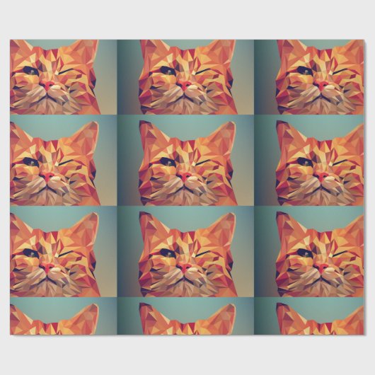 KAT-WRAPPINGPAPIER VAN GINGER CAT-WINKELKUNST CADEAUPAPIER (Vlak)