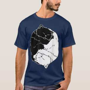 Kat yin en yang kattencadeautjes slapen t-shirt