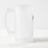 Kat Yin Yang met Mint Groen, Zwart en Wit Matglas Bierpul (Links)