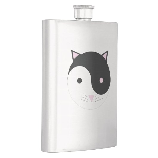 Kat Yin Yang Roze Zwart en Wit Flacon (Rechts)