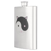 Kat Yin Yang Roze Zwart en Wit Flacon (Links)