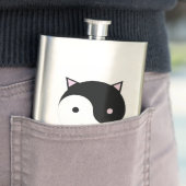 Kat Yin Yang Roze Zwart en Wit Flacon (Voorbeeld)