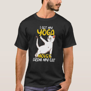Kat Yoga Citaat Zen Meditatie Spiritueel Namaste T-shirt