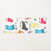 Kat Yoga houdingen | Grappige yoga mat (Voorkant (horizontaal))