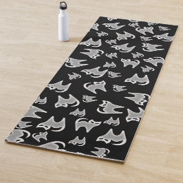 Kat Yoga Mats - zwart-wit Yogamat