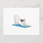 Kat Yoga Meditatie Fitness Briefkaart (Voorkant)