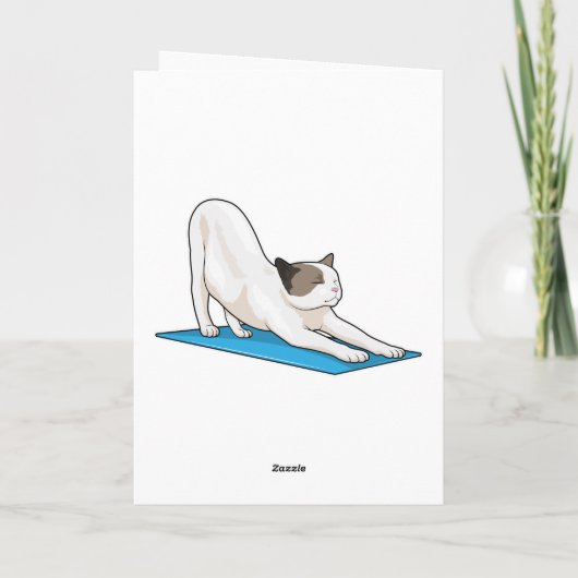 Kat Yoga Meditatie Fitness Kaart (Achterkant)