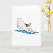 Kat Yoga Meditatie Fitness Kaart (Gele Bloem)